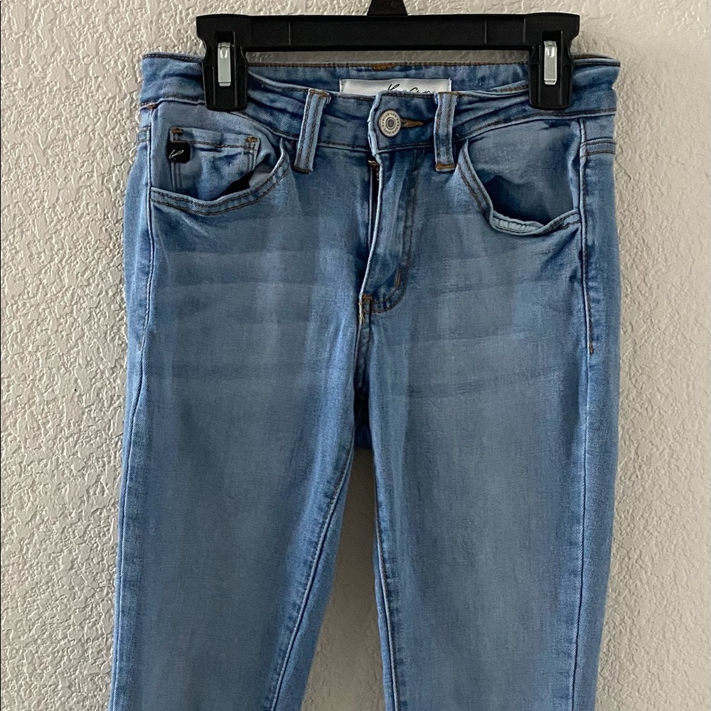 Light blue skinny jeans